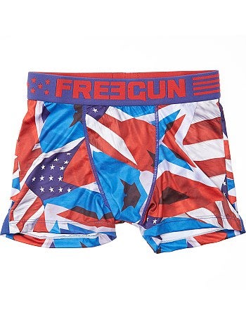 Boxers 'Freegun' com estampado 'bandeira americana' - Kiabi
