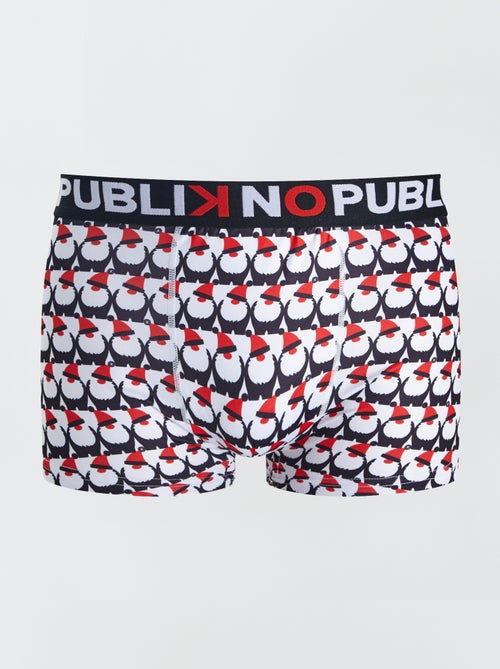 Boxers 'No Publik' com estampado 'Pai Natal' - Kiabi
