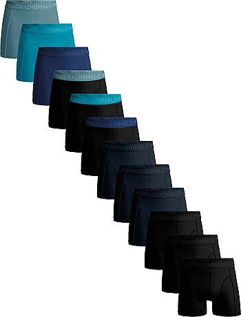 Boxers pack de 12 em algodão premium Muchachomalo conforto respirável e ajuste perfeito