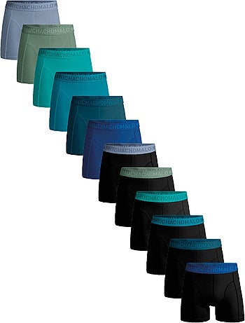 Boxers pack de 12 em algodão premium Muchachomalo conforto respirável e ajuste perfeito
