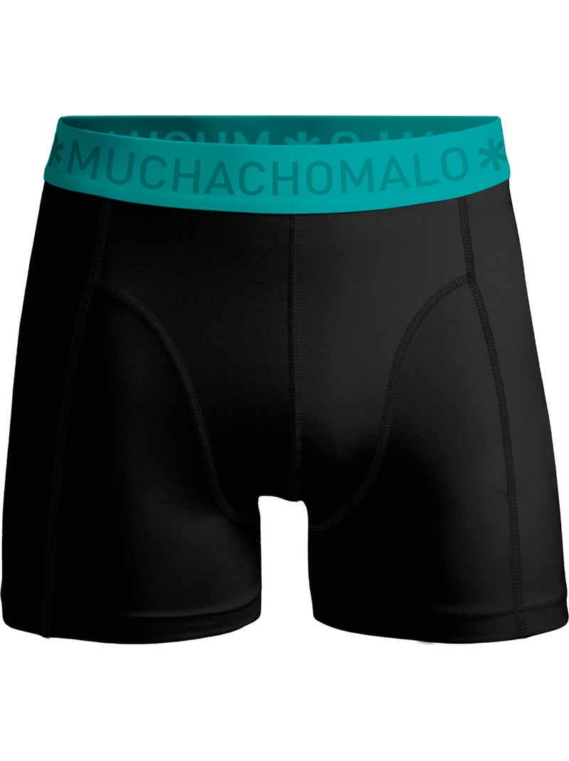Boxers pack de 12 em algodão premium Muchachomalo conforto respirável e ajuste perfeito Preto Azul Cinza - Kiabi
