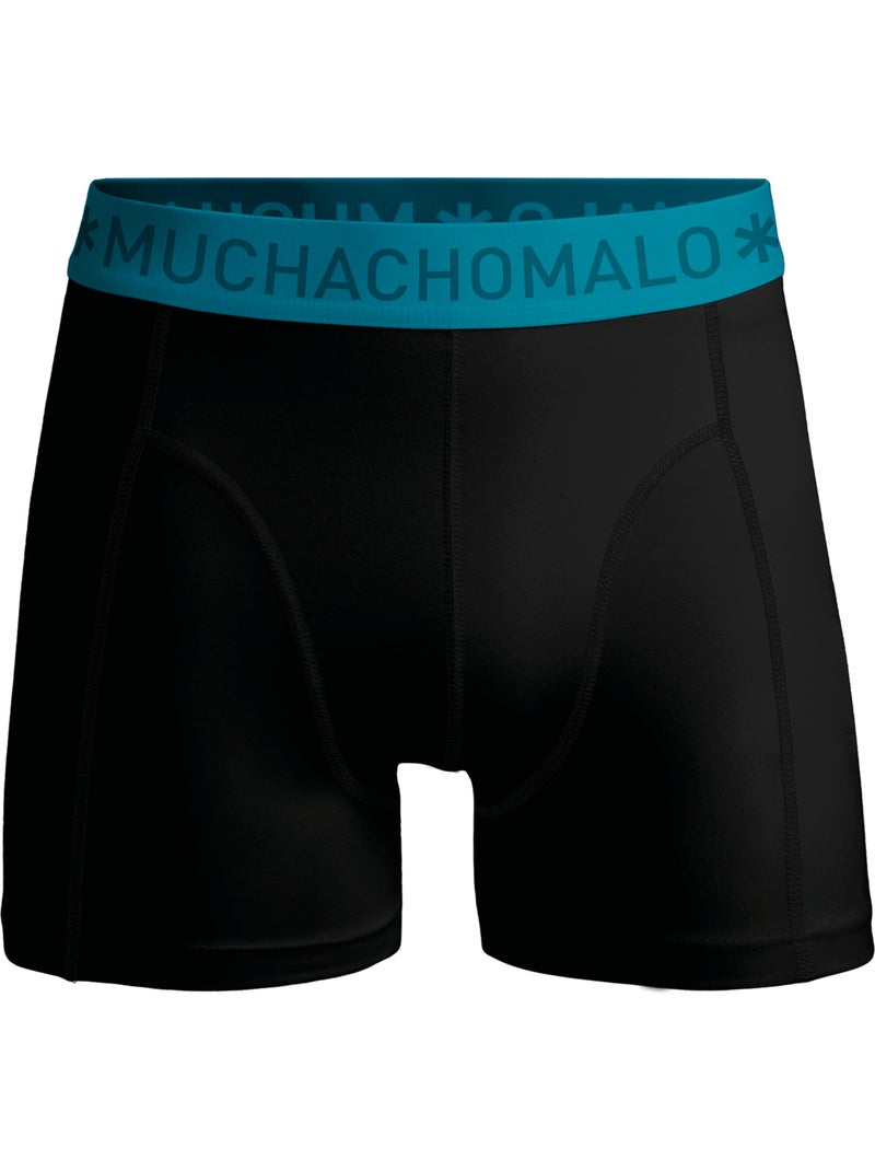 Boxers pack de 12 em algodão premium Muchachomalo conforto respirável e ajuste perfeito Preto Azul Cinza - Kiabi