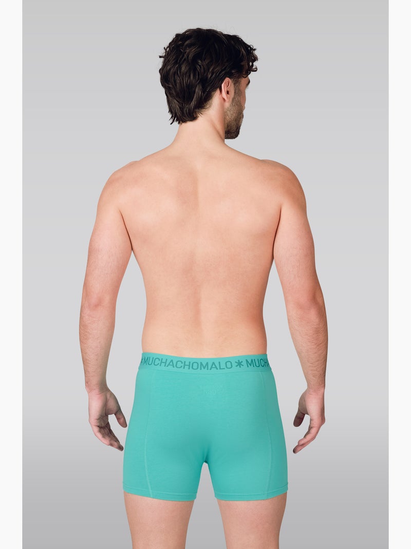 Boxers pack de 12 em algodão premium Muchachomalo conforto respirável e ajuste perfeito Preto Azul Cinza - Kiabi