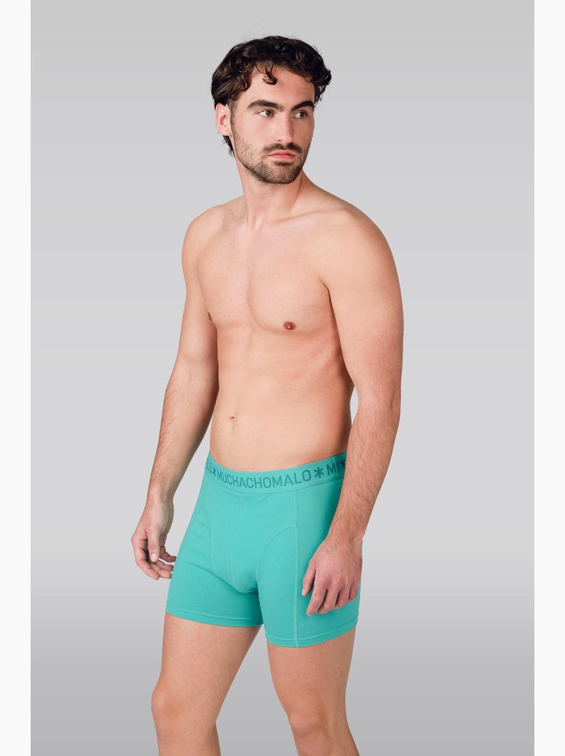 Boxers pack de 12 em algodão premium Muchachomalo conforto respirável e ajuste perfeito Preto Azul Cinza - Kiabi