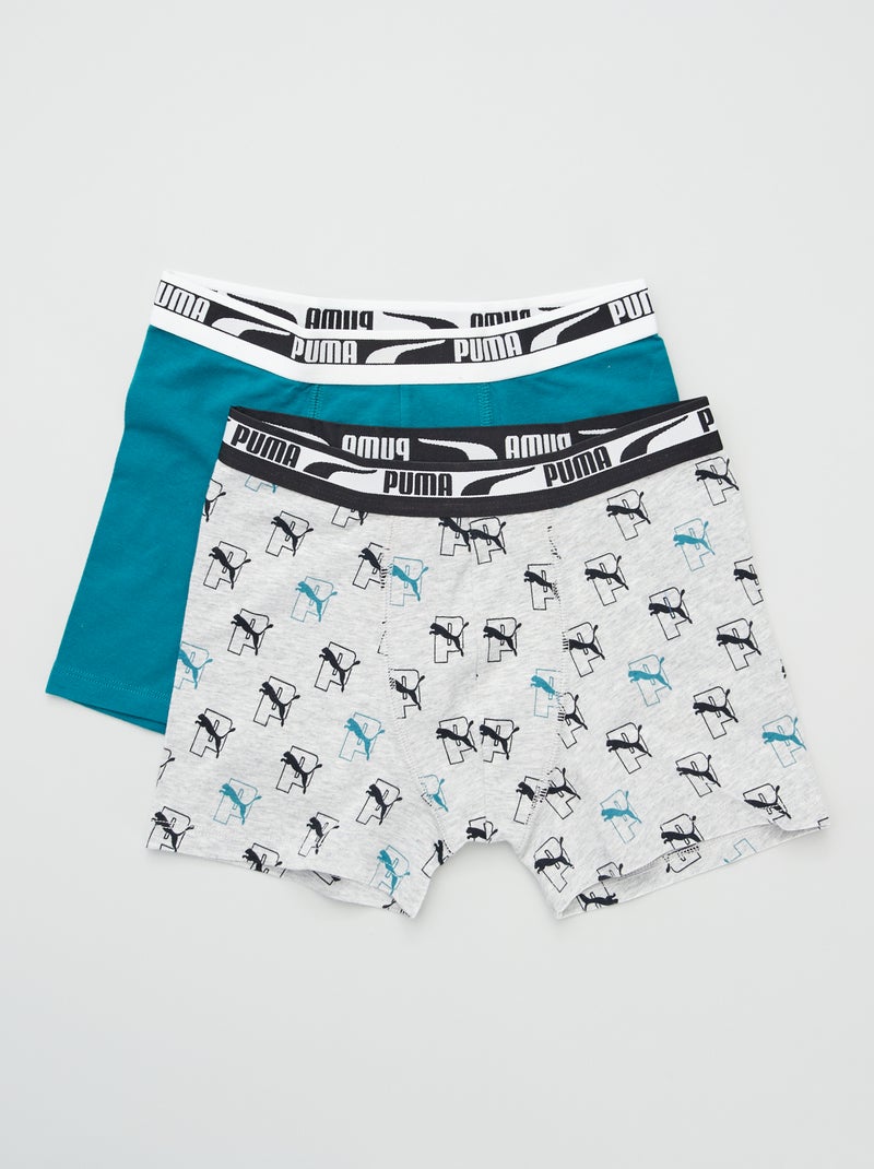Boxers 'Puma'  - Lote de 2 VERDE - Kiabi