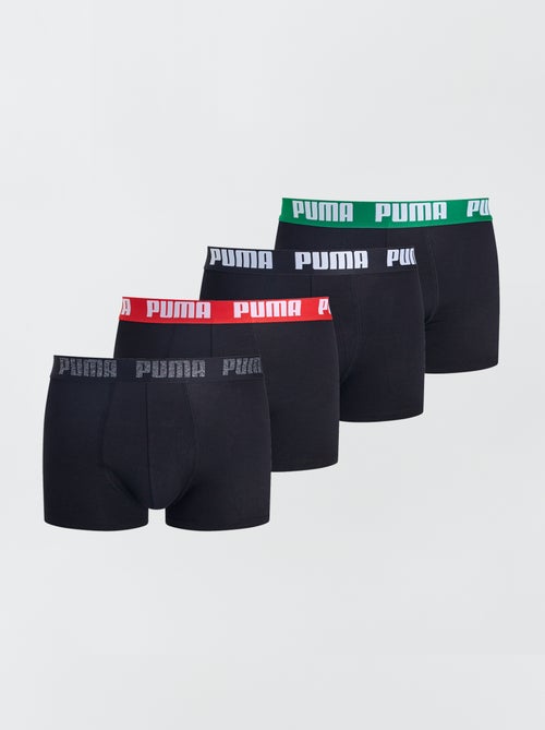 Boxers 'Puma' em algodão elástico  - 4 peças - Kiabi