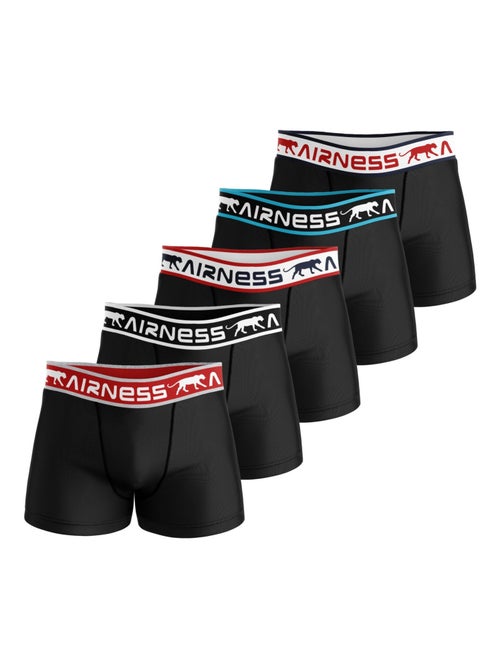 Boxers X5 Airness Pretos para Homem 322 - Kiabi Boxers X5 Airness Pretos para Homem 322 - Kiabi