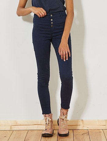 Braguilha skinny com botões - Kiabi