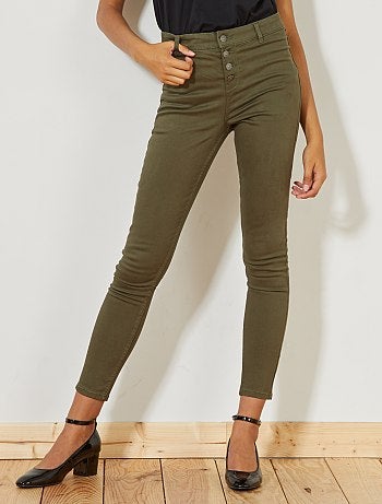 Braguilha skinny com botões - Kiabi