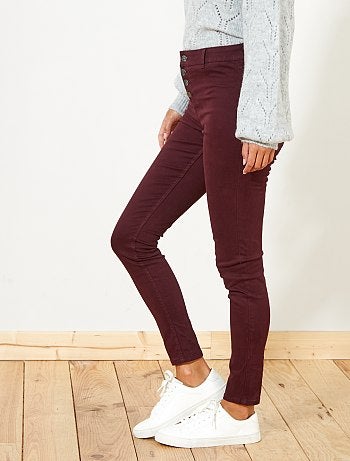 Braguilha skinny com botões - Kiabi