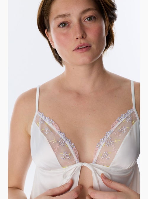 Bralete de cetim broderie quebrado penti - Kiabi