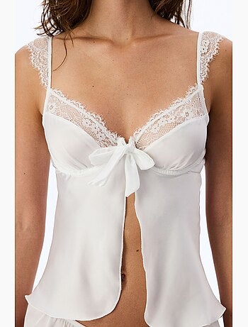 Bralette floral com aro efeito gasto penti