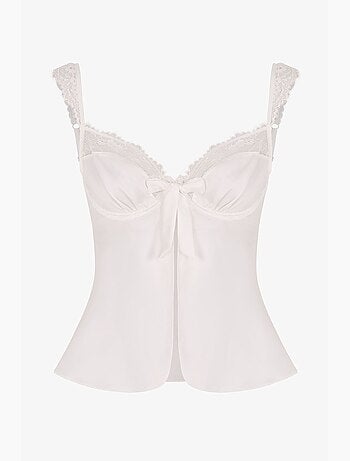 Bralette floral com aro efeito gasto penti