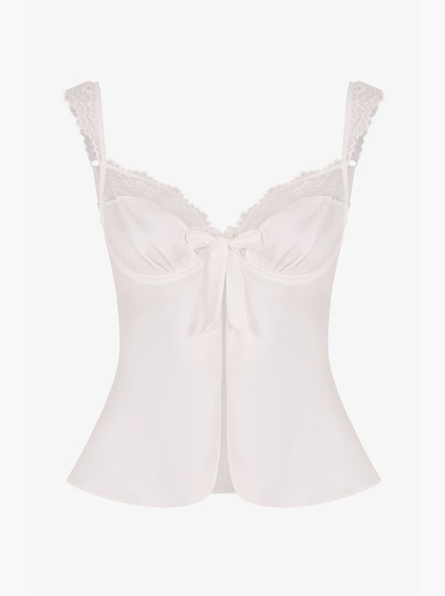 Bralette floral com aro efeito gasto penti - Kiabi
