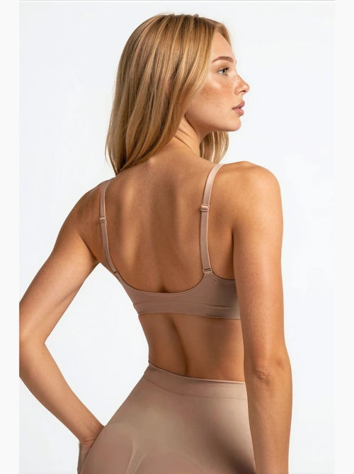 Bralette modeladora premium sem costuras com alças ajustáveis hiccup - Kiabi Bralette modeladora premium sem costuras com alças ajustáveis hiccup - Kiabi