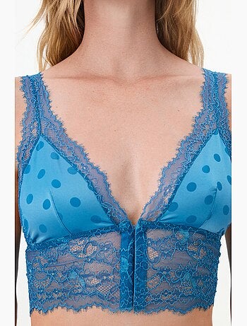 Bralette treso às bolinhas penti