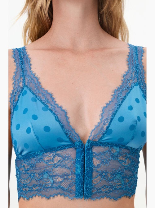 Bralette treso às bolinhas penti - Kiabi