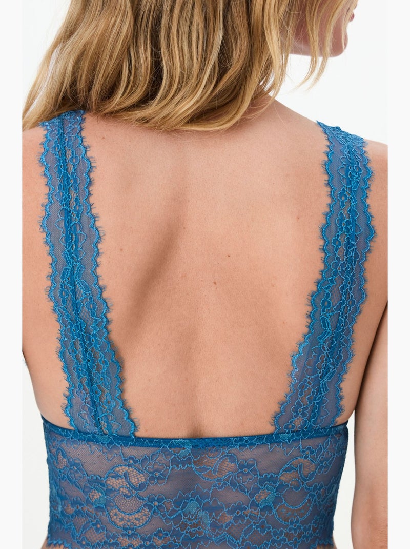 Bralette treso às bolinhas penti Azul - Kiabi