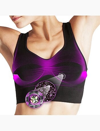 Brassière reafirmante, suporte e conforto