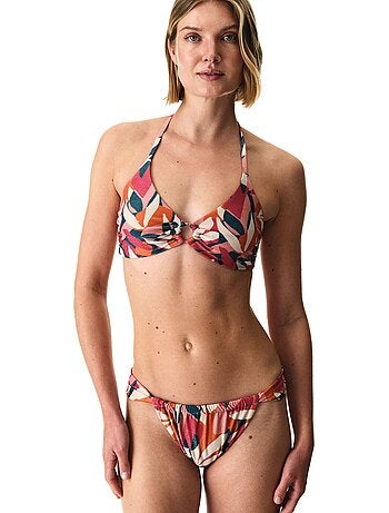 Brayana hot top de biquíni brilhante penti