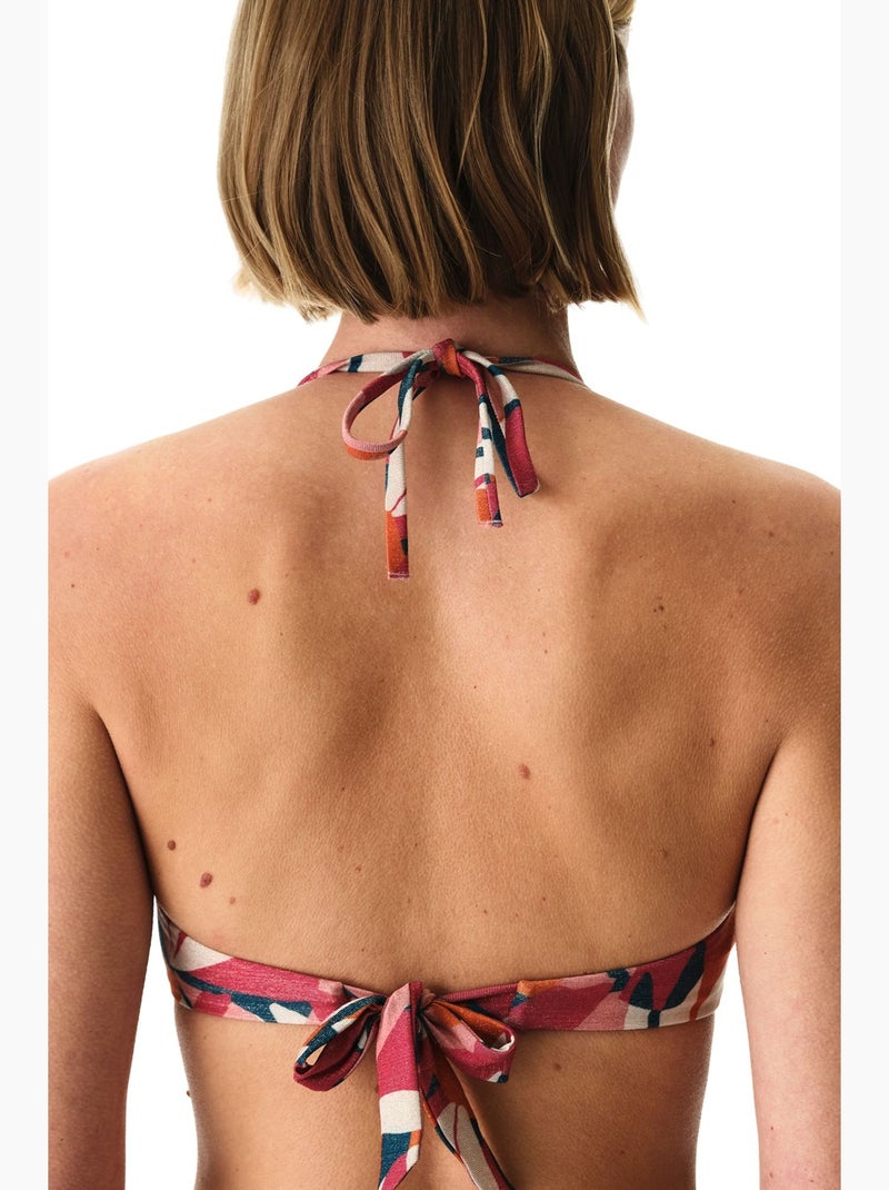 Brayana hot top de biquíni brilhante penti Rosa-fluo - Kiabi