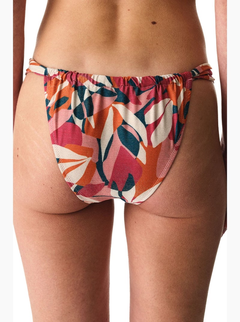 Brayana super brilhante parte de baixo de biquíni de cintura média penti Branco Laranja - Kiabi