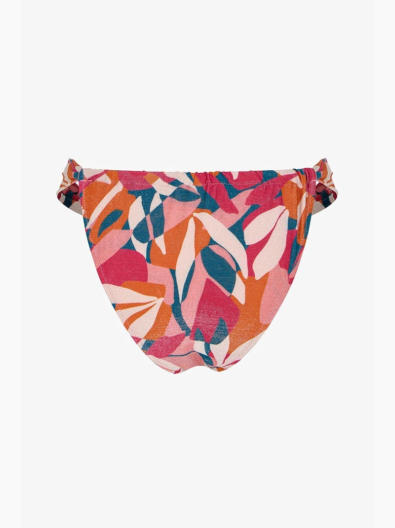 Brayana super brilhante parte de baixo de biquíni de cintura média penti Branco Laranja - Kiabi