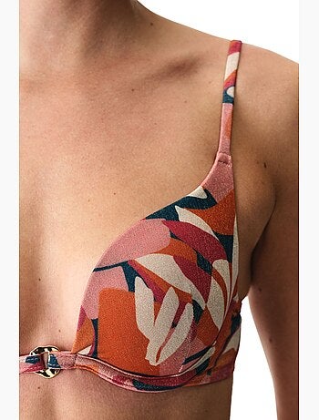 Brayana top de biquíni push up com lantejoulas penti