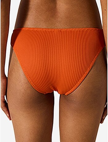 Brigett chic parte de baixo de biquíni texturizada penti