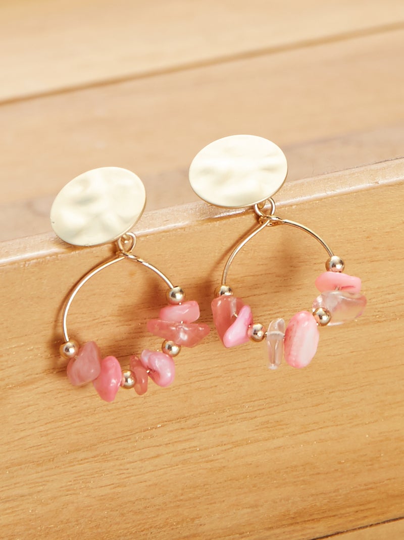 Brincos com pérolas BEGE - Kiabi