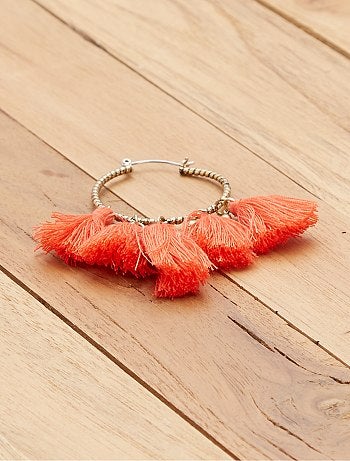 Brincos com pompons - Kiabi