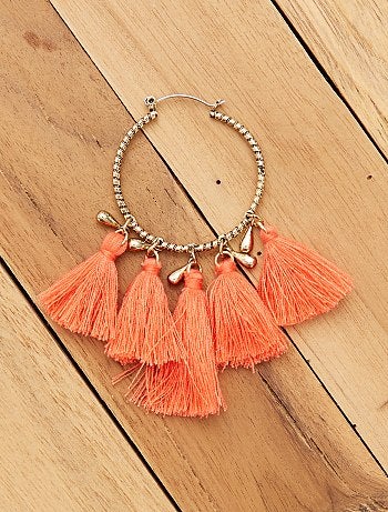 Brincos com pompons - Kiabi