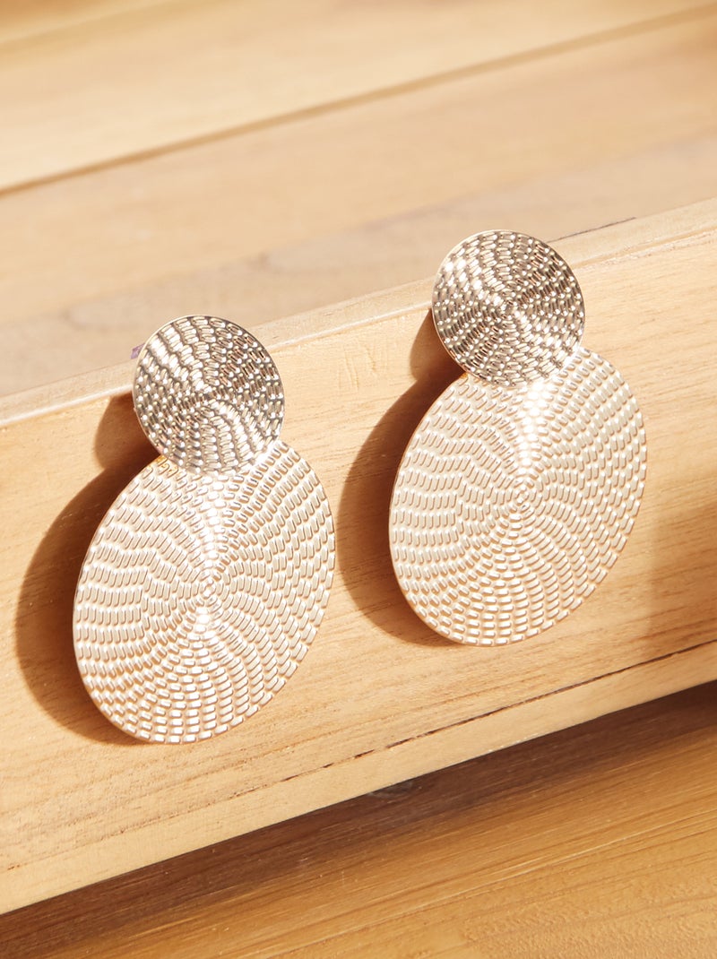 Brincos em forma redonda BEGE - Kiabi