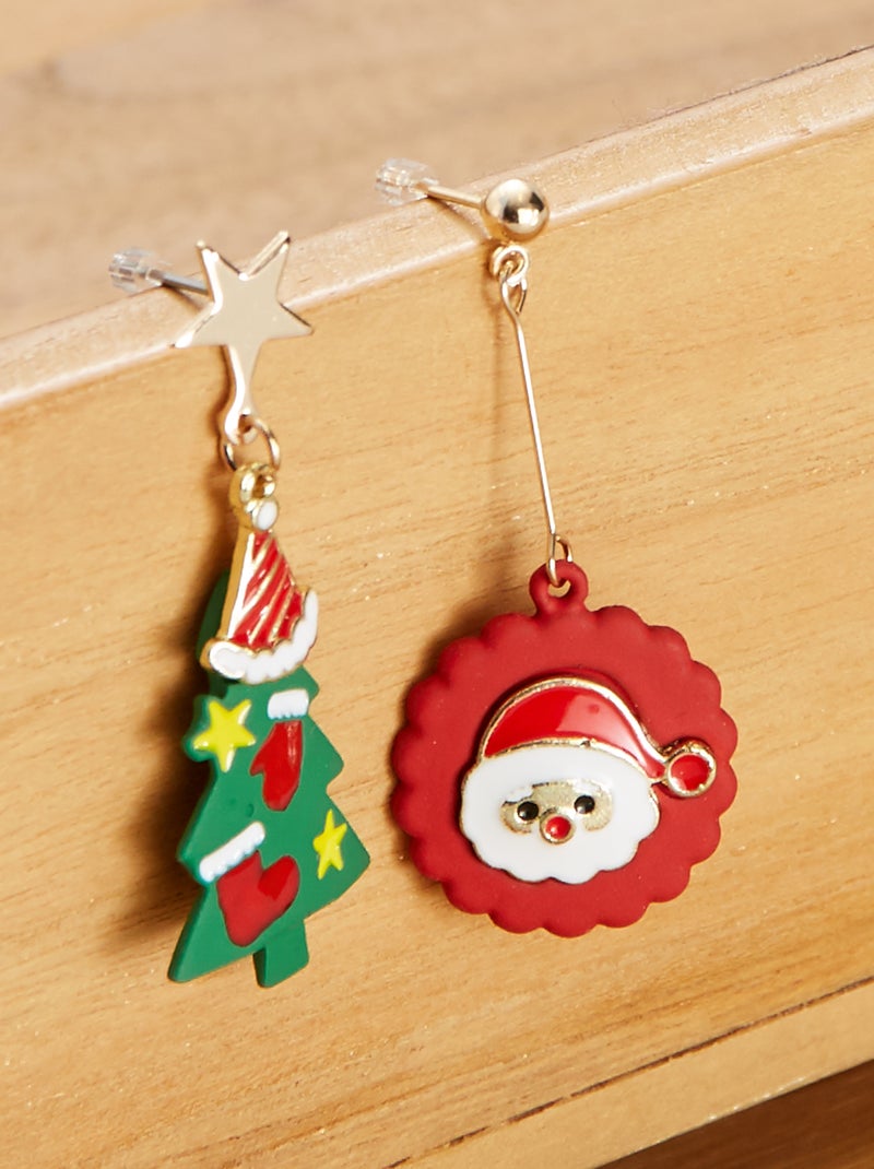 Brincos pendentes Natal BEGE - Kiabi