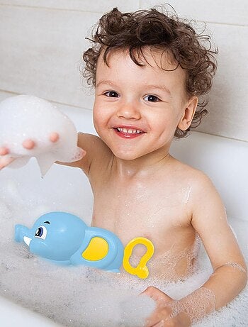 Brinquedo de banho com spray de água, forma de elefante
