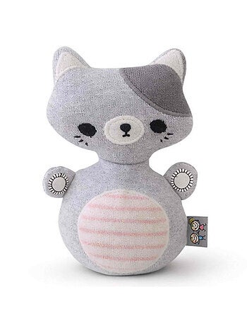 Brinquedo de bebé catavento gato em algodão | sevira kids
