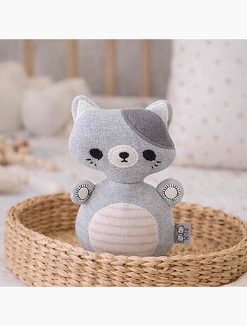 Brinquedo de bebé catavento gato em algodão | sevira kids
