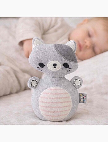 Brinquedo de bebé catavento gato em algodão | sevira kids