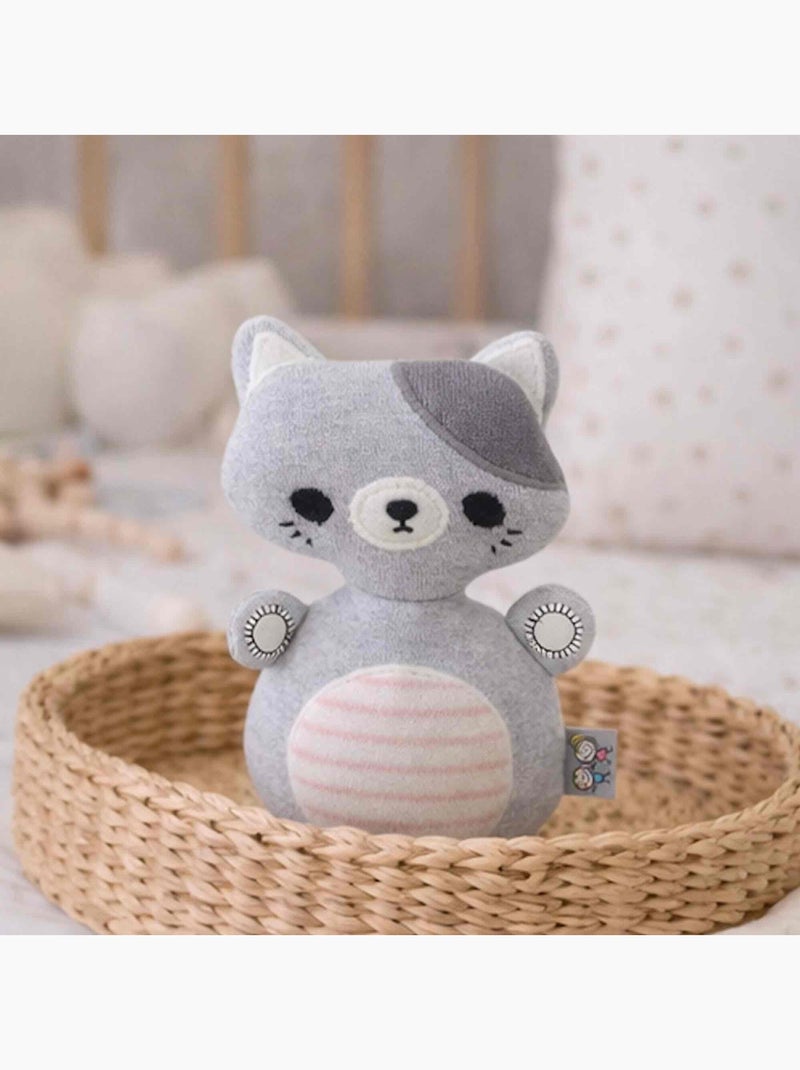 Brinquedo de bebé catavento gato em algodão | sevira kids Cinza - Kiabi
