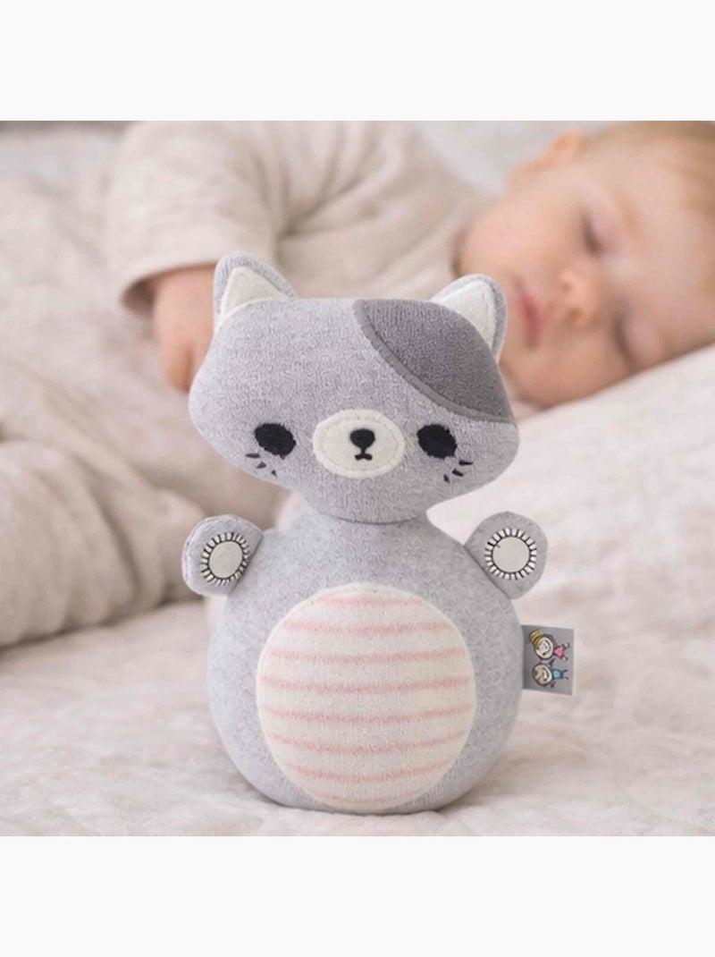 Brinquedo de bebé catavento gato em algodão | sevira kids Cinza - Kiabi