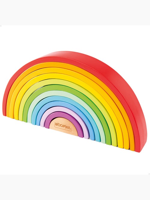 Brinquedo de construção de madeira WOOMAX XL Rainbow - Kiabi Brinquedo de construção de madeira WOOMAX XL Rainbow - Kiabi