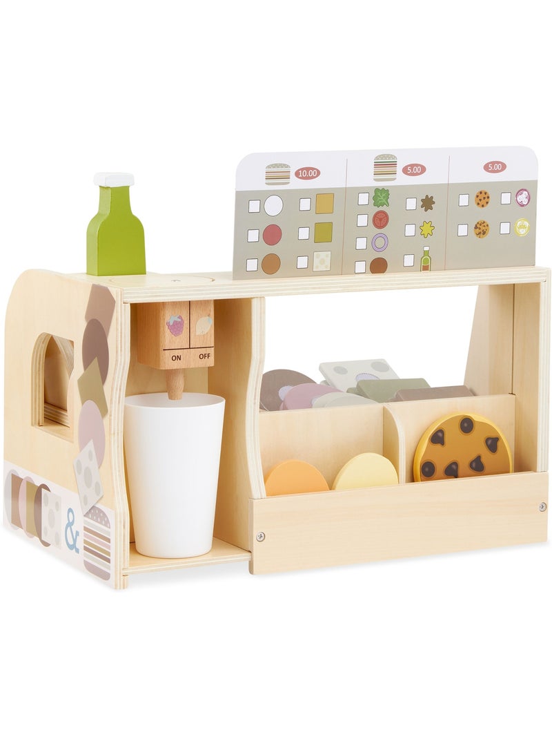 Brinquedo de madeira para fazer sanduíches – restaurante infantil com acessórios N/D - Kiabi