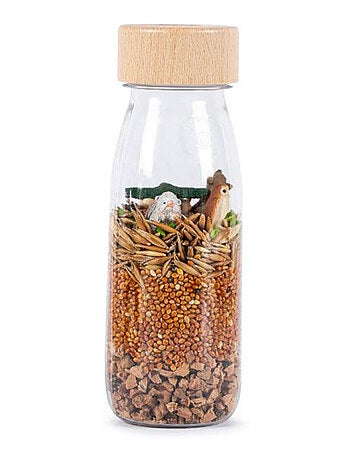 Brinquedo sensorial garrafa para bebê spy | petit boum