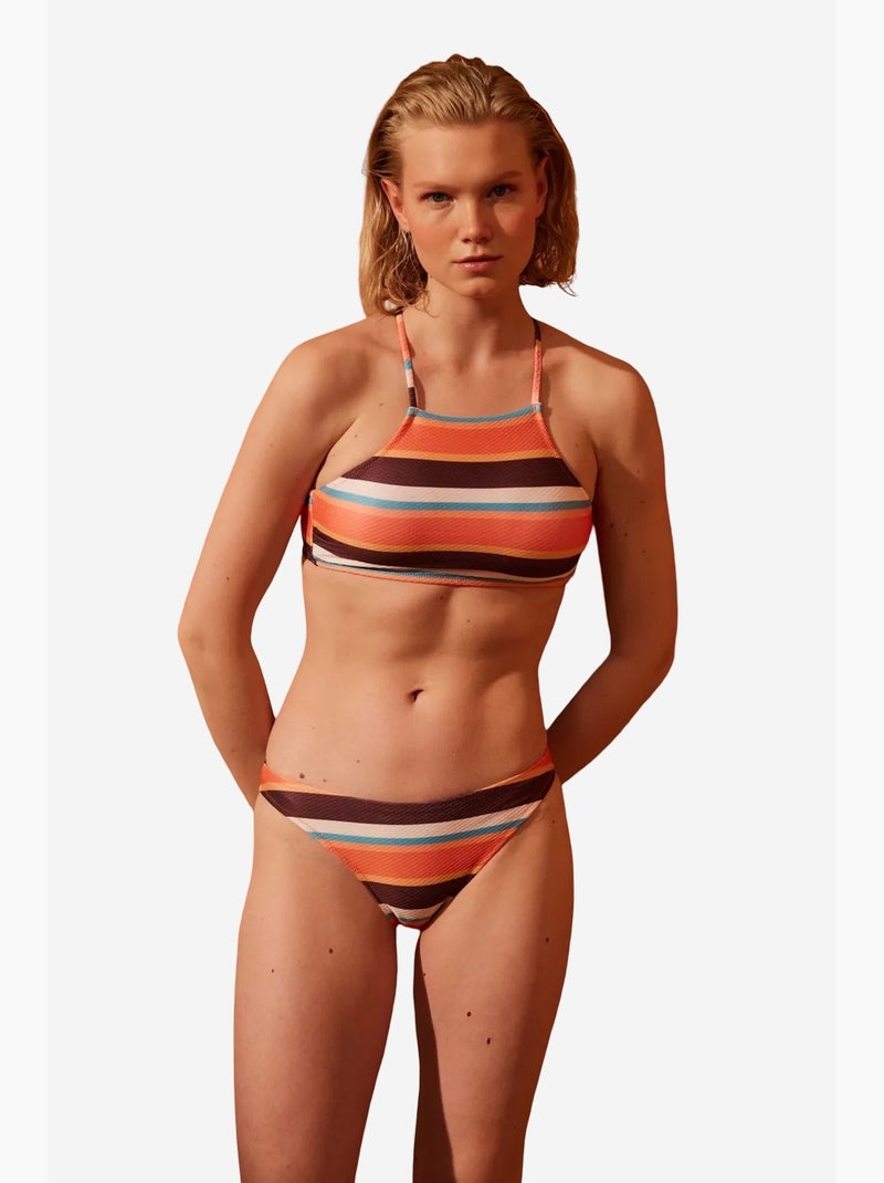 Brisa top de biquíni halter penti Laranja - Kiabi
