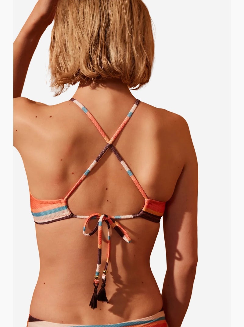 Brisa top de biquíni halter penti Laranja - Kiabi