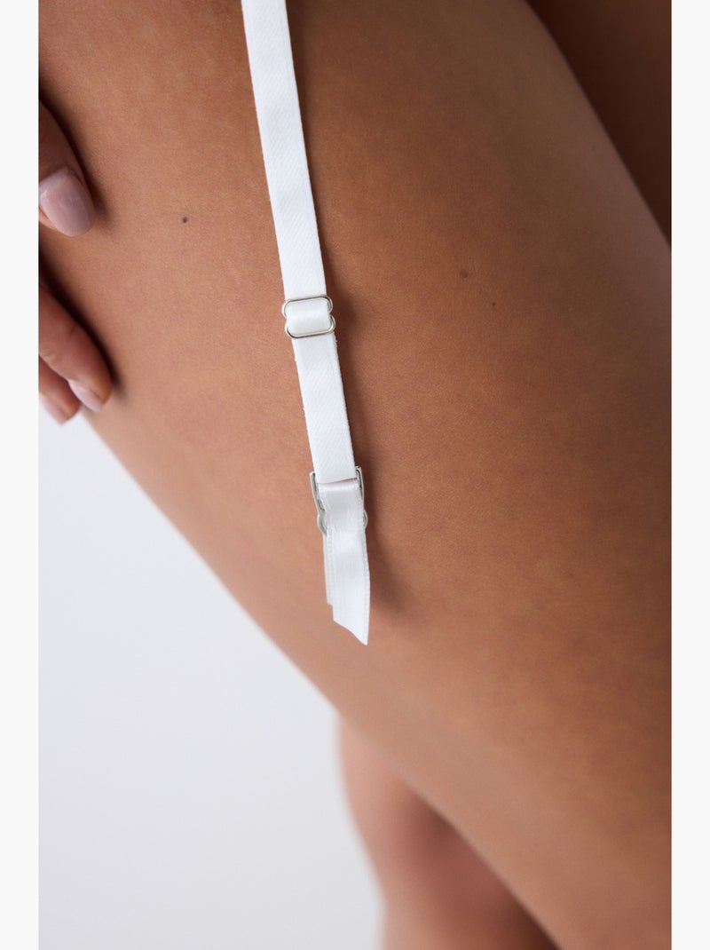 Broderie belt cinta-liga penti Branco - Kiabi