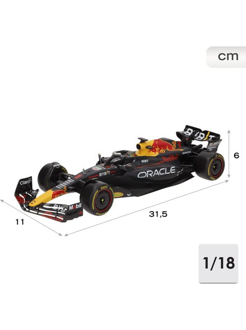 Burago carro 1:18 red bull racing rb19 verstappen f1 2023 - Kiabi