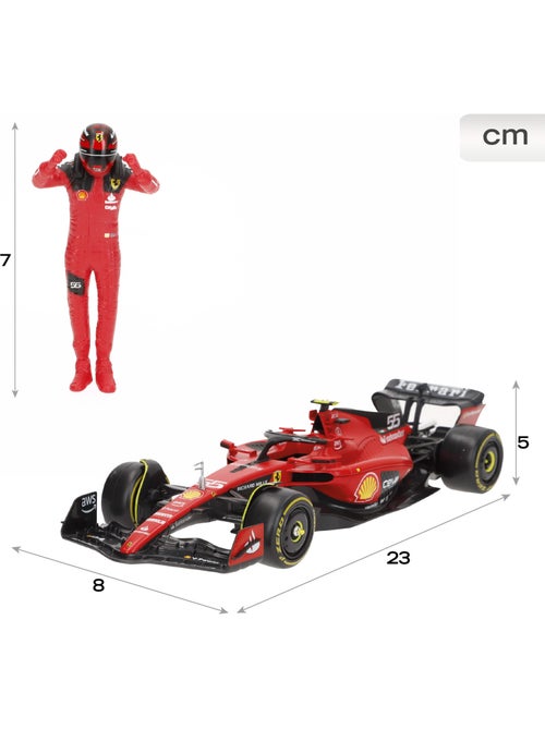 Burago carro 1:24 ferrari racing sf-23 sainz f1 2023 - Kiabi