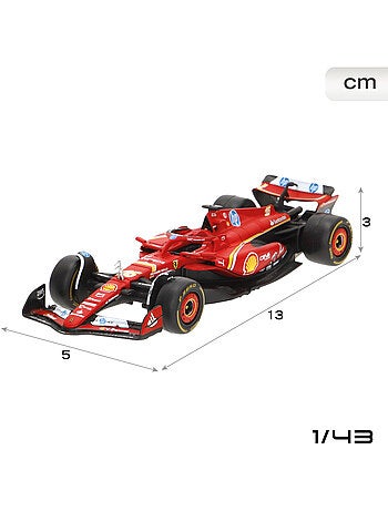 Burago conjunto 2 carros 1:43 ferrari sf-24 sainz e leclerc f1 2024