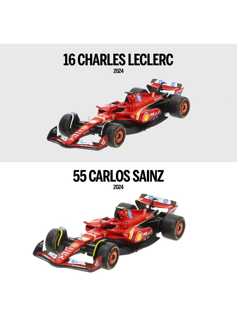 Burago conjunto 2 carros 1:43 ferrari sf-24 sainz e leclerc f1 2024 N/D - Kiabi